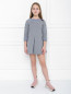 Платье трикотажное с вышивкой Armani Junior  –  МодельОбщийВид