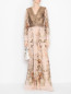 Платье из шелка с узором Alberta Ferretti  –  МодельОбщийВид
