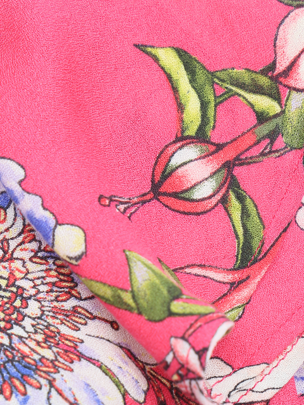 Блуза из вискозы с цветочным узором S.Oliver  –  Деталь1  – Цвет:  Узор