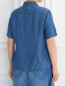 Джинсовая рубашка с короткими рукавами Persona by Marina Rinaldi  –  Модель Верх-Низ1