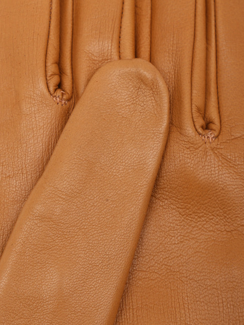 Высокие перчатки из кожи с металлическими пуговицами - Деталь1