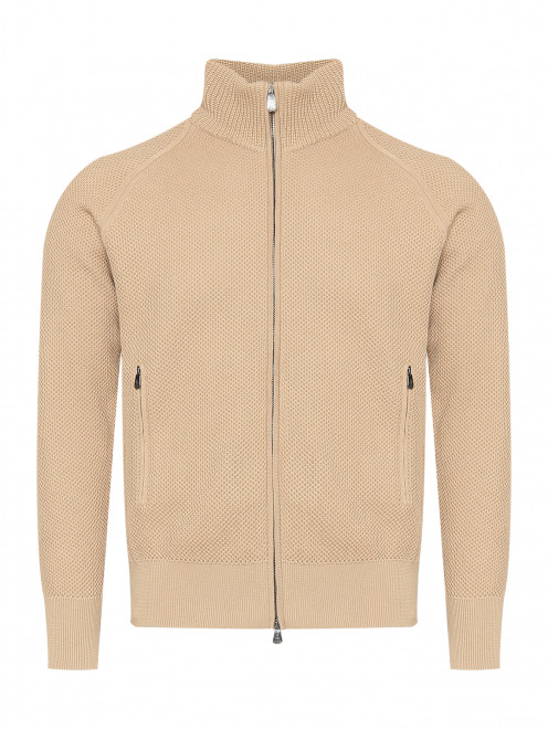 Джемпер из хлопка на молнии Piacenza Cashmere 1733 - Общий вид