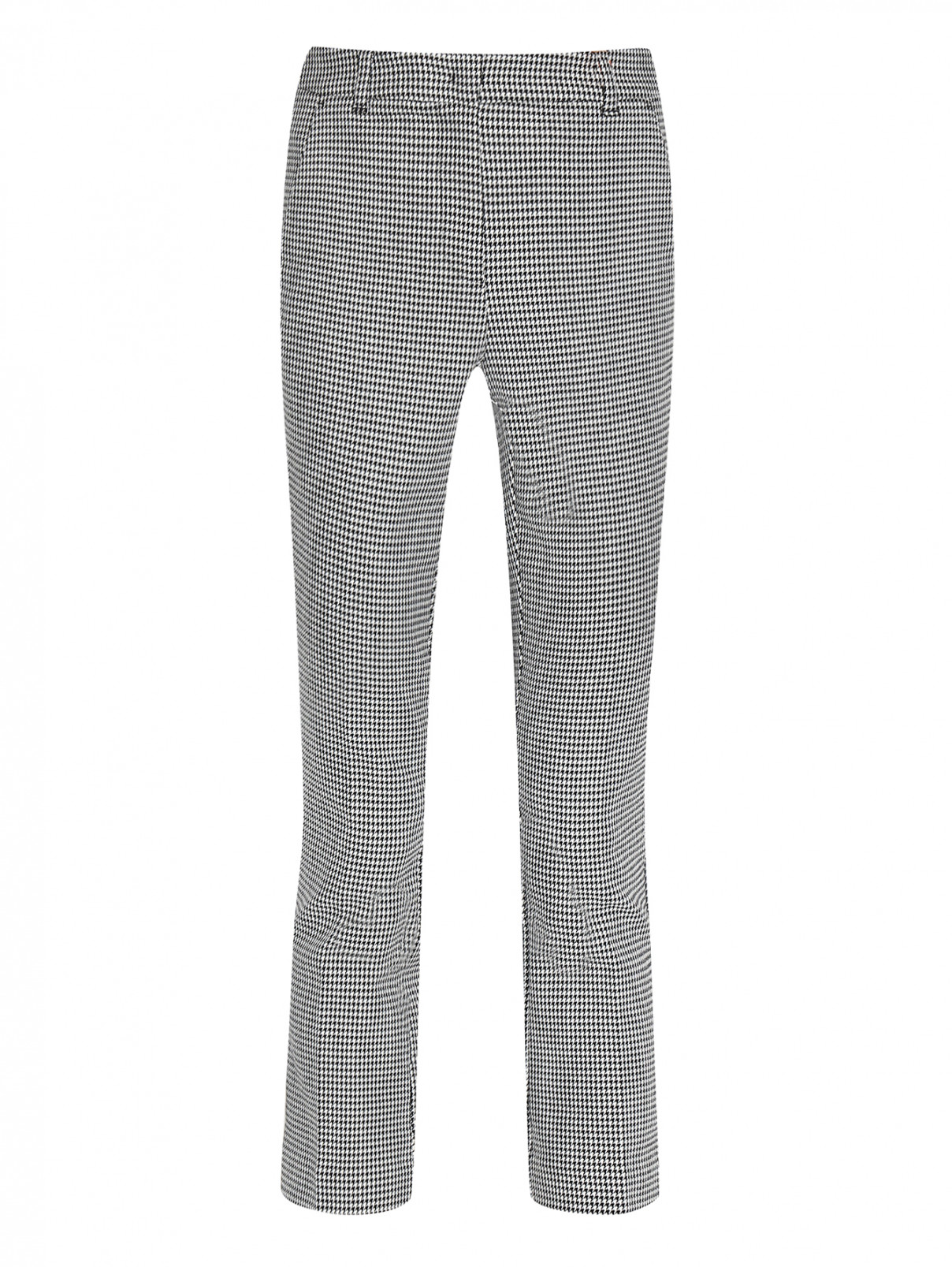 Укороченные брюки из смешанного хлопка с узором Max&Co  –  Общий вид  – Цвет:  Узор