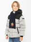 Шерстяной шарф с аппликацией Dolce & Gabbana  –  МодельВерхНиз