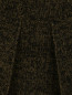 Юбка-мини из хлопка и шерсти с узором N21  –  Деталь