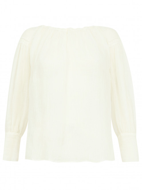 Блуза из льна свободного кроя Alberta Ferretti - Общий вид