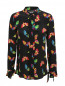 Блуза из шелка с узором Moschino Boutique  –  Общий вид