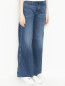 Широкие джинсы с бахромой 3x1  –  МодельВерхНиз