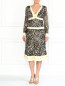 Шелковое платье с V-образным вырезом Moschino  –  Модель Общий вид