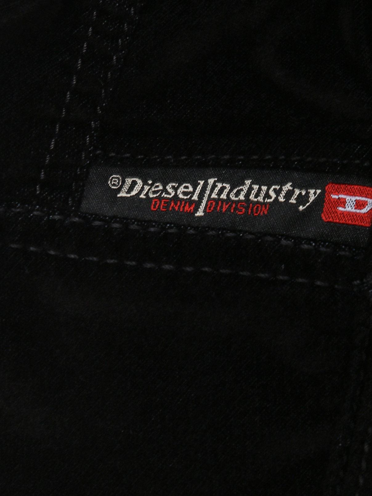 Бархатные брюки на резинке Diesel  –  Деталь1  – Цвет:  Черный