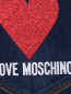 Укороченные джинсы с декором Love Moschino  –  Деталь