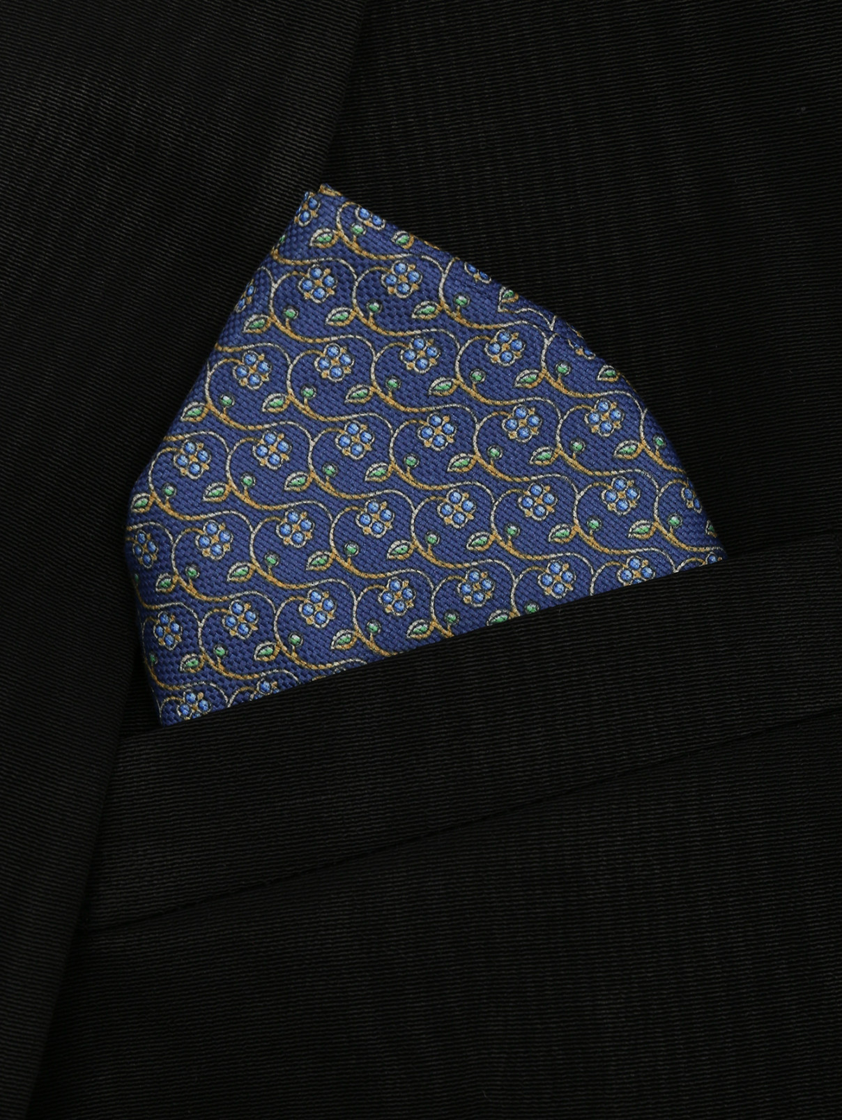 Карманный платок из хлопка Eton  –  МодельОбщийВид  – Цвет:  Синий