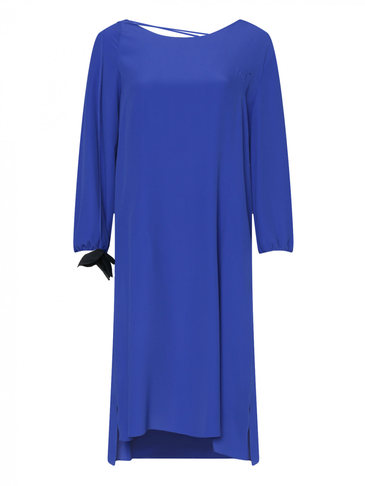 Платье миди свободного кроя Marni  –  Общий вид  – Цвет:  Синий