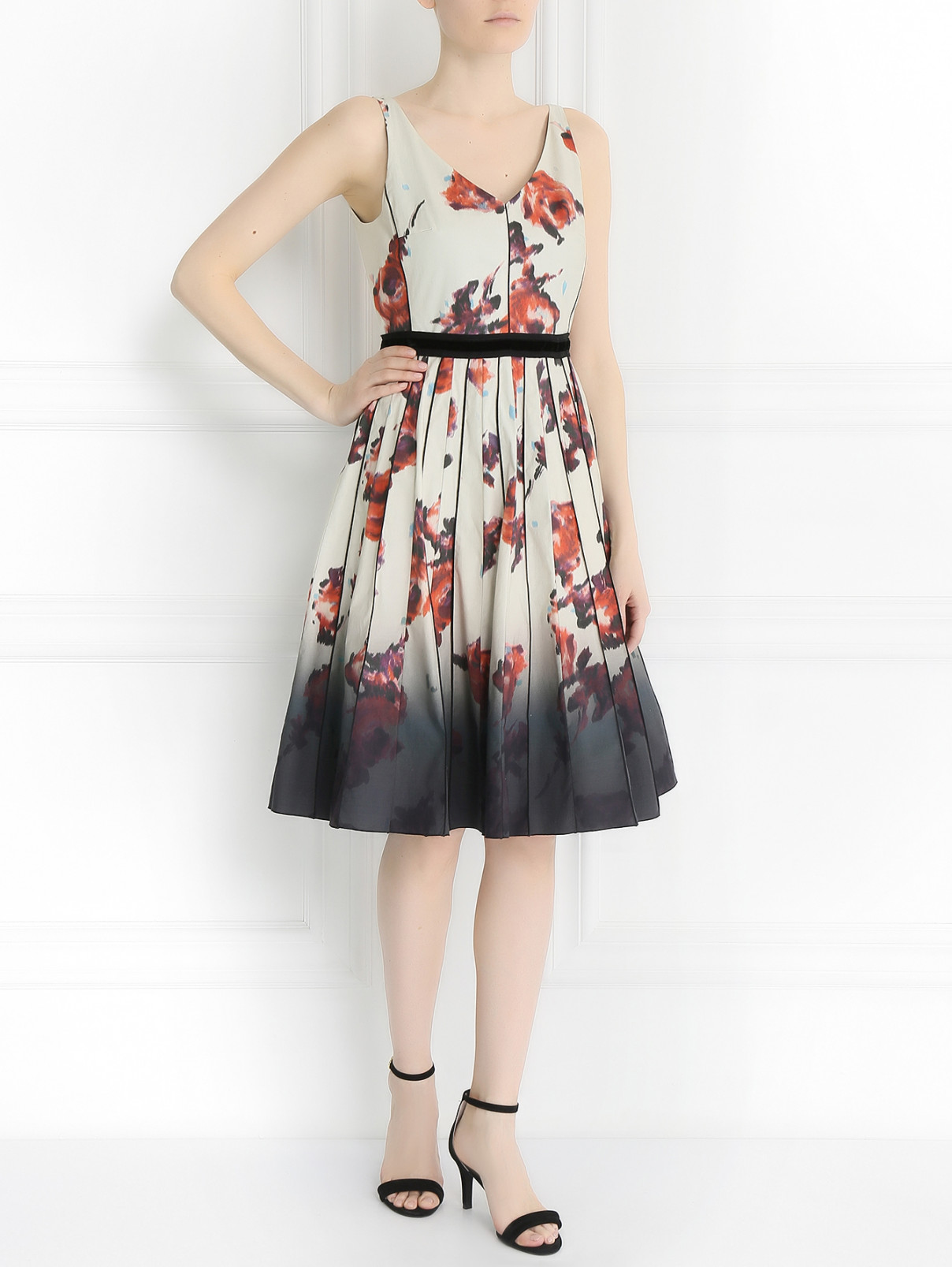 Платье-сарафан из хлопка с узором Marc Jacobs  –  Модель Общий вид  – Цвет:  Узор