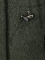 Пальто из шерсти с  капюшоном и отделкой из меха енота BOSCO  –  Деталь1