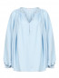Блуза с драпировкой свободного кроя Sonia Rykiel  –  Общий вид