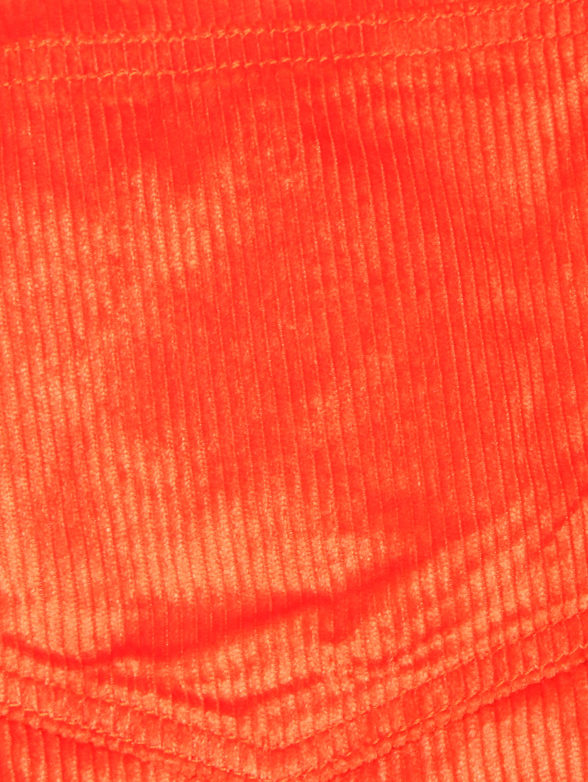 Однотонные брюки из смешанного хлопка Marina Rinaldi  –  Деталь  – Цвет:  Оранжевый
