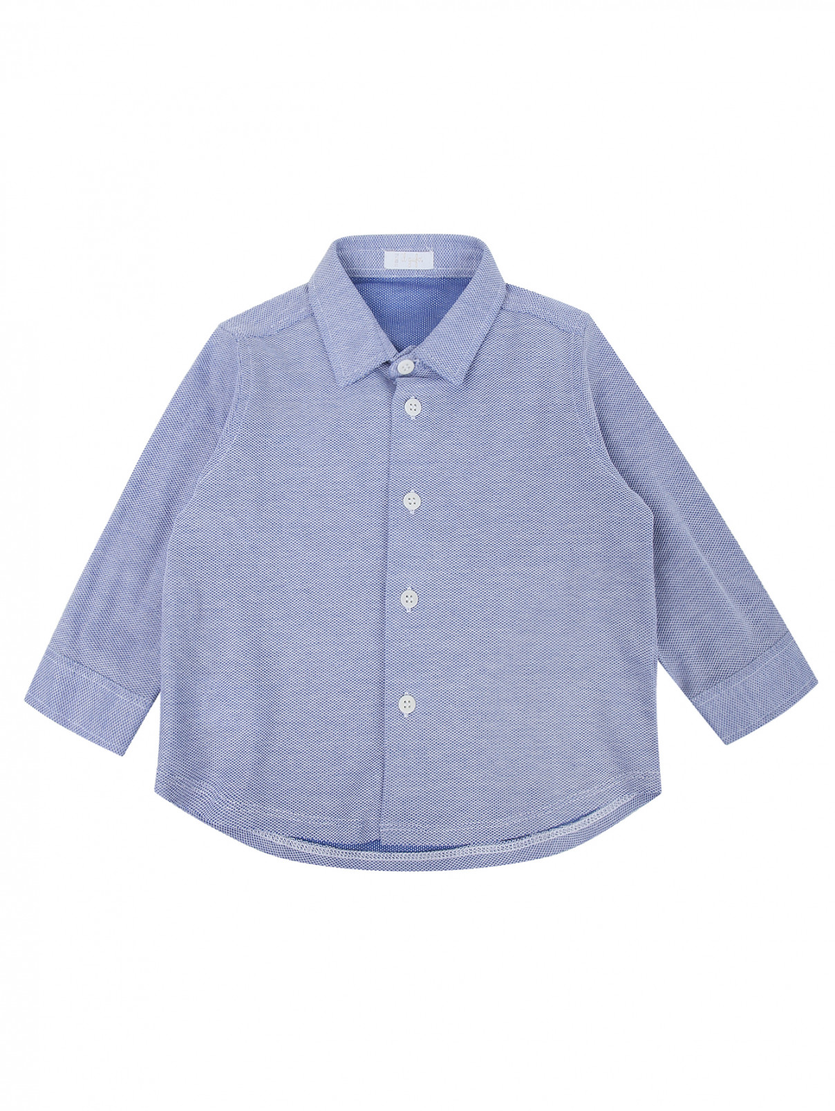 Рубашка из хлопка Il Gufo  –  Общий вид  – Цвет:  Синий