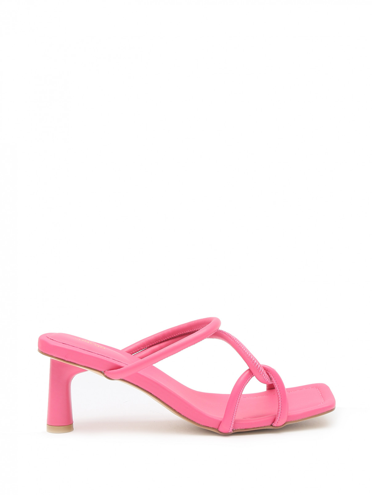 Босоножки из кожи на среднем каблуке Suncoo  –  Обтравка2  – Цвет:  Розовый