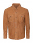 Куртка-рубашка из замши с накладными карманами Giampaolo  –  Общий вид