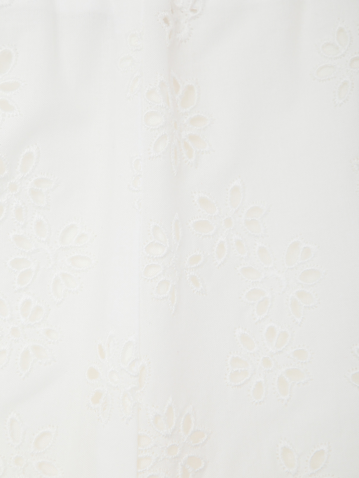 Шорты из шитья на резинке Ermanno Scervino Junior  –  Деталь  – Цвет:  Белый
