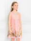 Платье из шелка с цветочным узором MiMiSol  –  Модель Верх-Низ