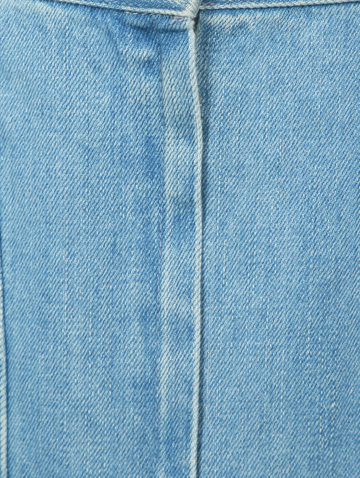 Юбка из мягкого денима Michael Kors  –  Деталь  – Цвет:  Синий