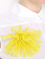 Брошь из текстиля в форме цветка Persona by Marina Rinaldi  –  МодельВерхНиз