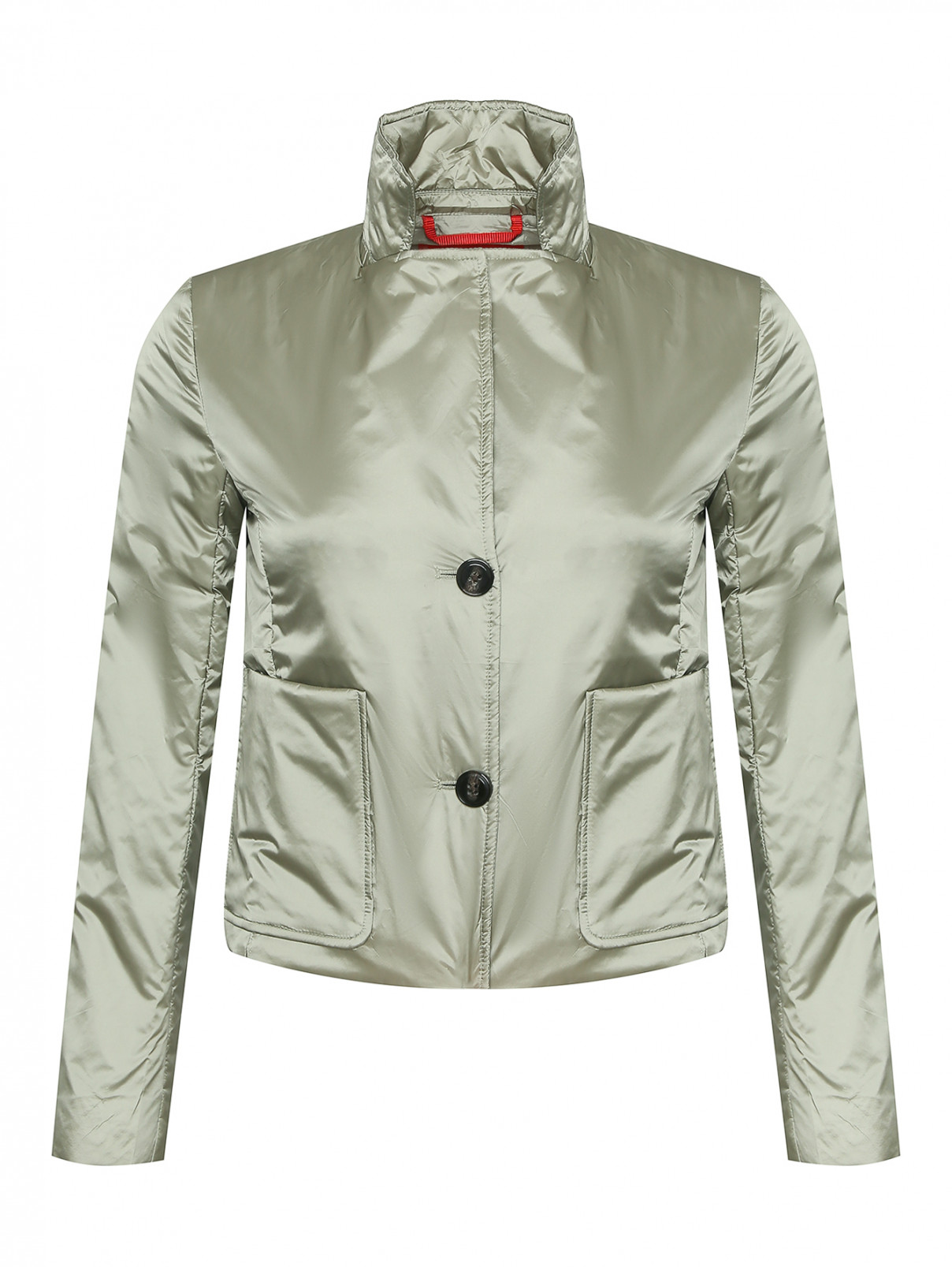 Укороченная куртка Max&Co  –  Общий вид  – Цвет:  Зеленый