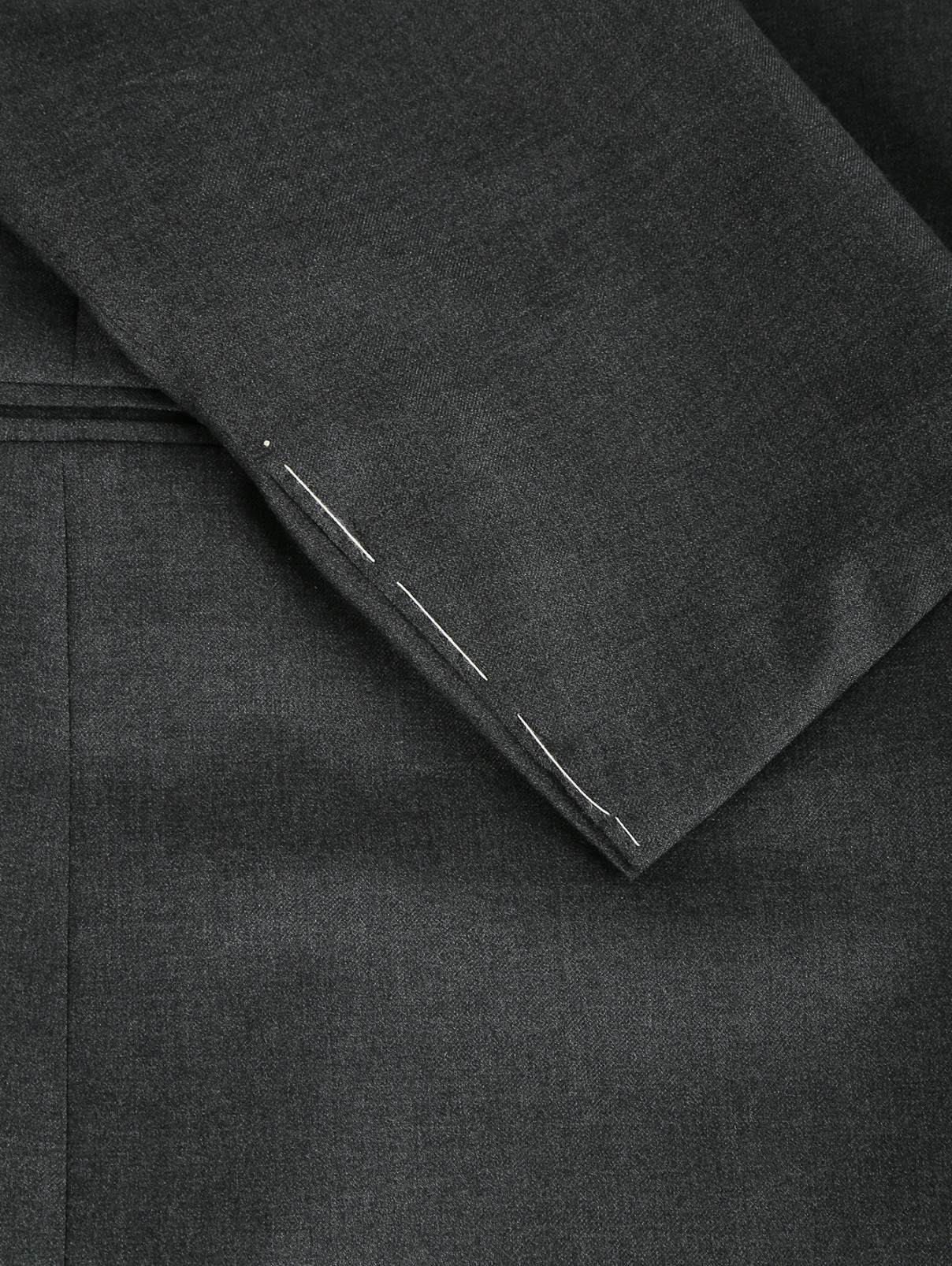 Костюм из шерсти Sartoria Partenopea  –  Деталь  – Цвет:  Серый
