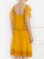 Платье-мини из льна с отделкой из кружева Alberta Ferretti  –  Модель Верх-Низ1