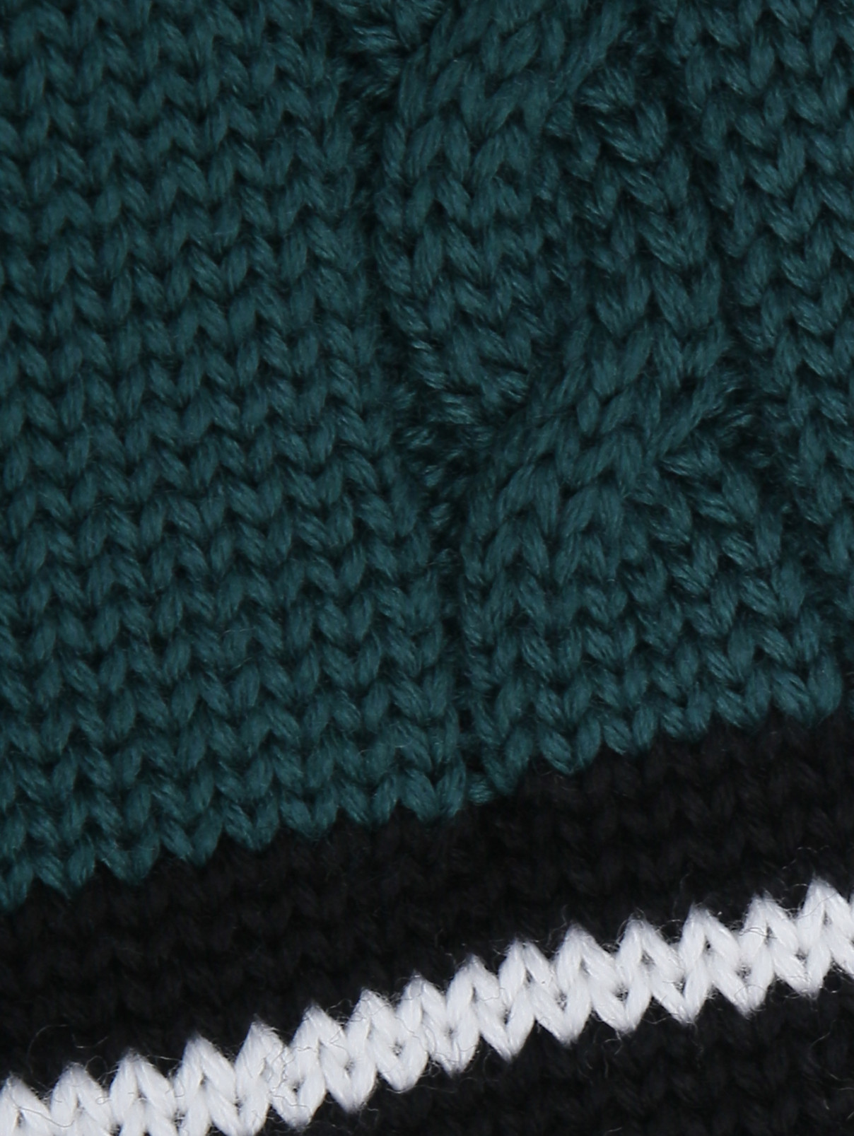 Шерстяной шарф с узором Catya  –  Деталь1  – Цвет:  Черный