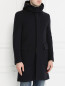 Пальто из шерсти на пуговицах с капюшоном Etro  –  Модель Верх-Низ