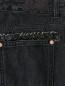Укороченные джинсы из темного денима декорированные пайетками Sjyp  –  Деталь