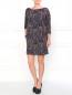 Трикотажное платье с цветочным принтом Max&Co  –  Модель Общий вид