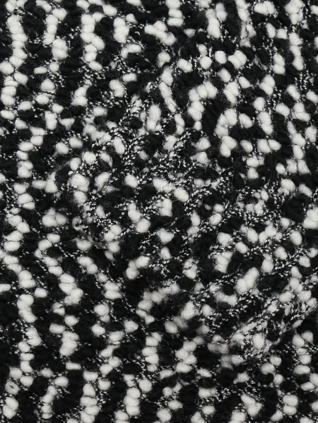 Кардиган из шерсти с узором Marina Rinaldi  –  Деталь1  – Цвет:  Черный