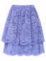 Двухъярусная юбка из кружева Ermanno Scervino Junior  –  Общий вид