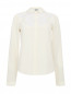 Блуза из шелка декорированная бусинами Moschino  –  Общий вид