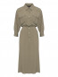 Платье в стиле сафари с карманами Luisa Spagnoli  –  Общий вид