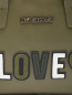 Сумка на плечевом ремне с аппликацией Love Moschino  –  Деталь