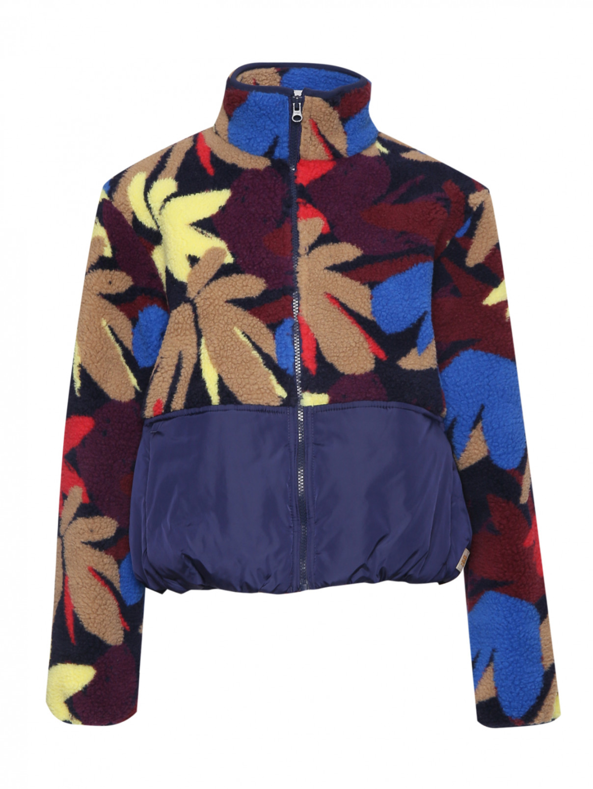 Куртка укороченная с карманами Scotch & Soda  –  Общий вид  – Цвет:  Мультиколор