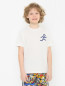 Хлопковая футболка с принтом Aspesi  –  МодельВерхНиз
