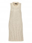 Платье из кашемира декорированное стразами JO NO FUI  –  Общий вид