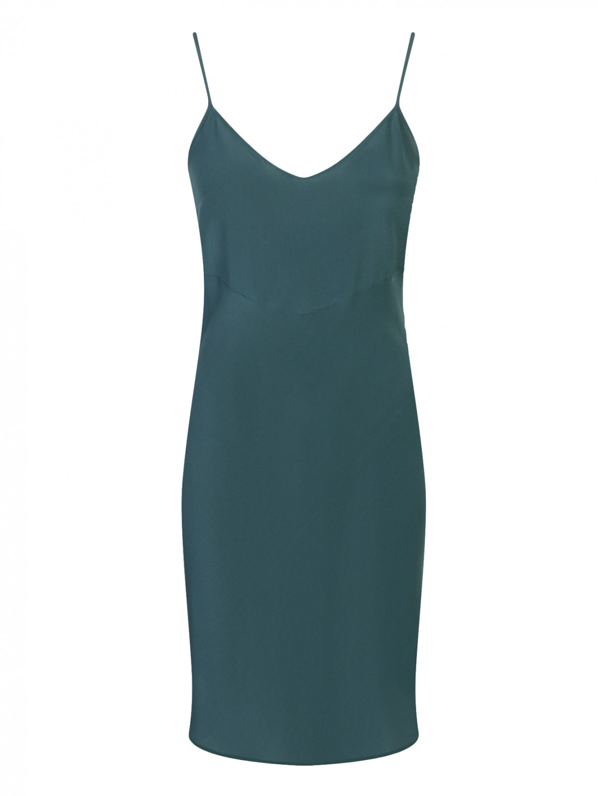 Легкое платье-мини Etro  –  Общий вид  – Цвет:  Зеленый