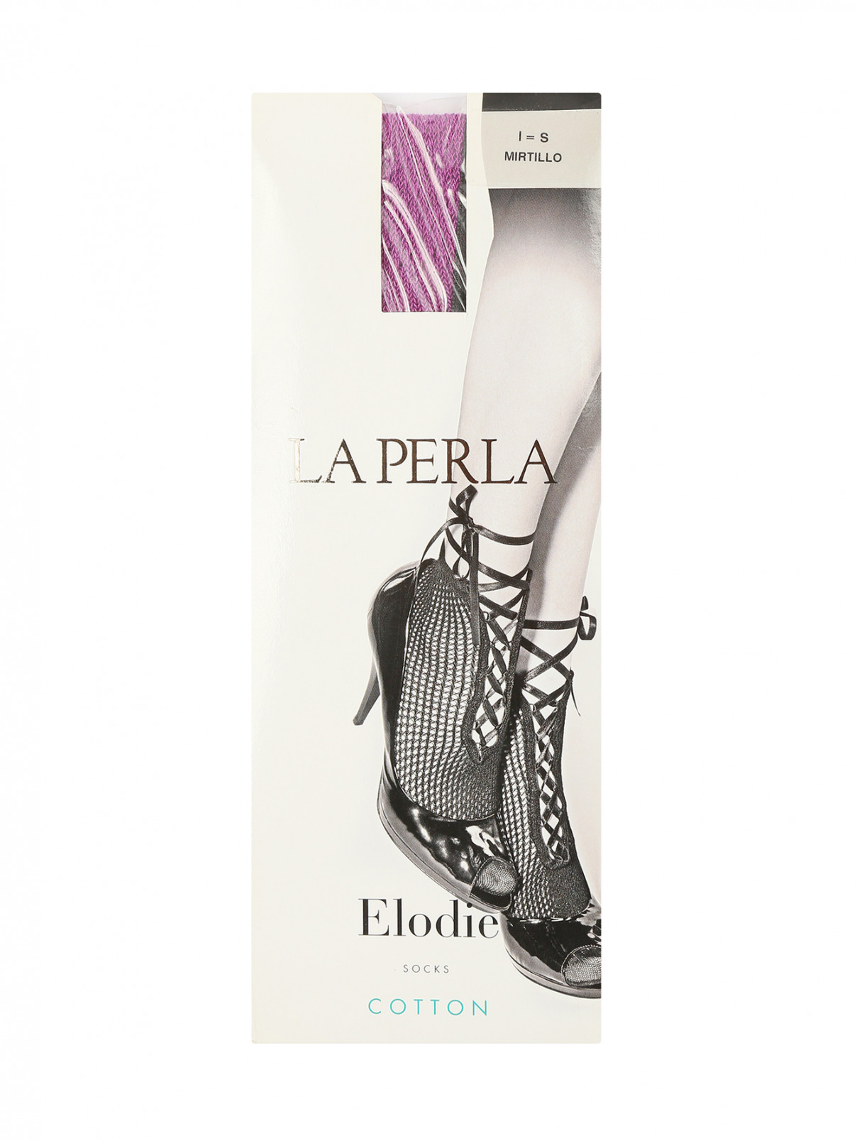 Носки с декоративными завязками La Perla  –  Общий вид  – Цвет:  Фиолетовый