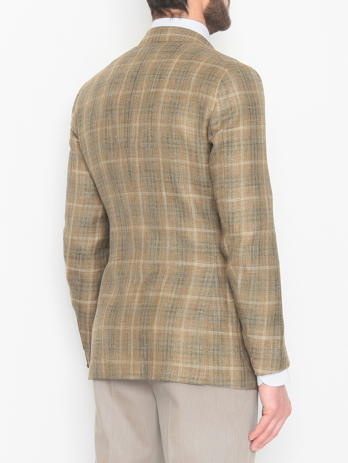 Пиджак Isaia  –  МодельВерхНиз2  – Цвет:  Бежевый