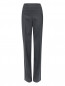 Широкие брюки из шерсти с узором "полоска" Armani Collezioni  –  Общий вид
