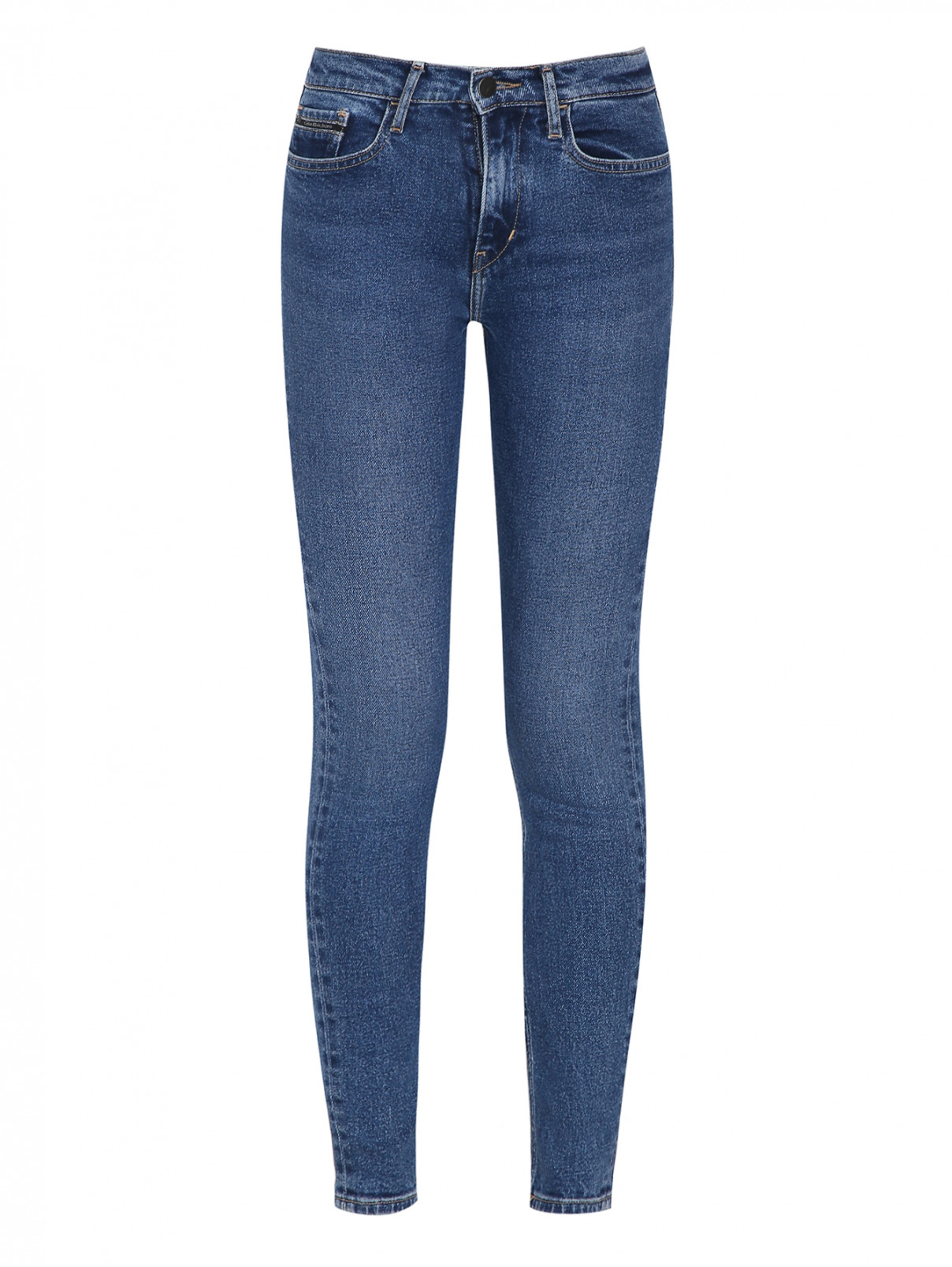 Джинсы из смешанного хлопка Calvin Klein Jeans  –  Общий вид  – Цвет:  Синий
