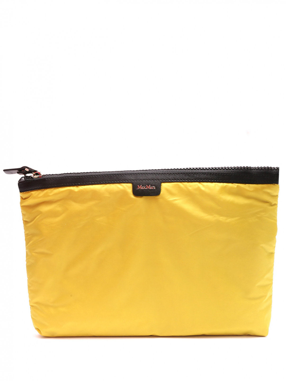 Мягкая нейлоновая сумка Max Mara  –  Общий вид  – Цвет:  Желтый