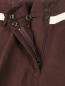 Широкие брюки из льна с контрастной вставкой на поясе Isola Marras  –  Деталь1